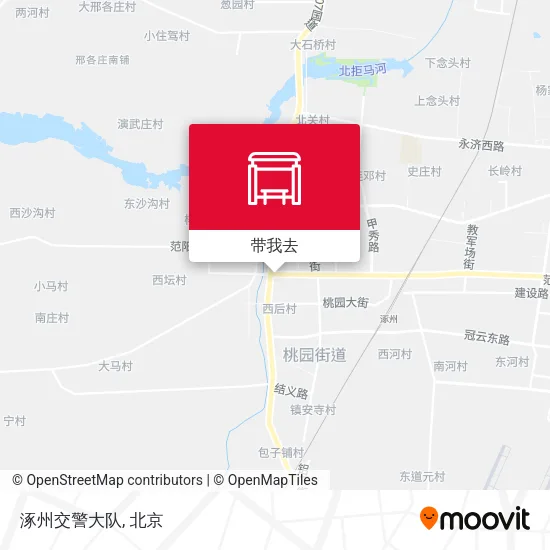 涿州交警大队地图