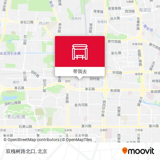 双槐树路北口地图