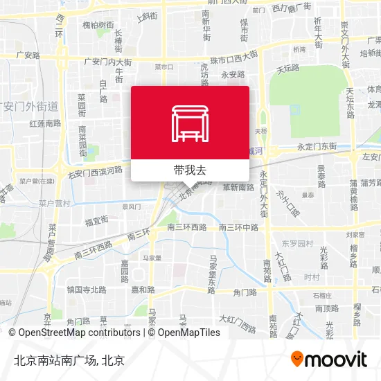 北京南站南广场地图