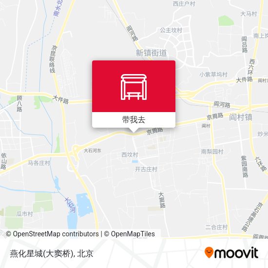 燕化星城(大窦桥)地图