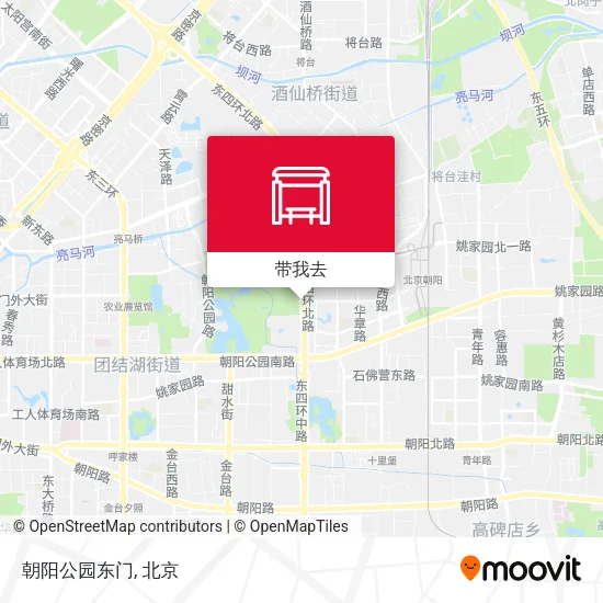 朝阳公园东门地图