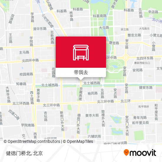 健德门桥北地图