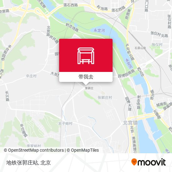 地铁张郭庄站地图