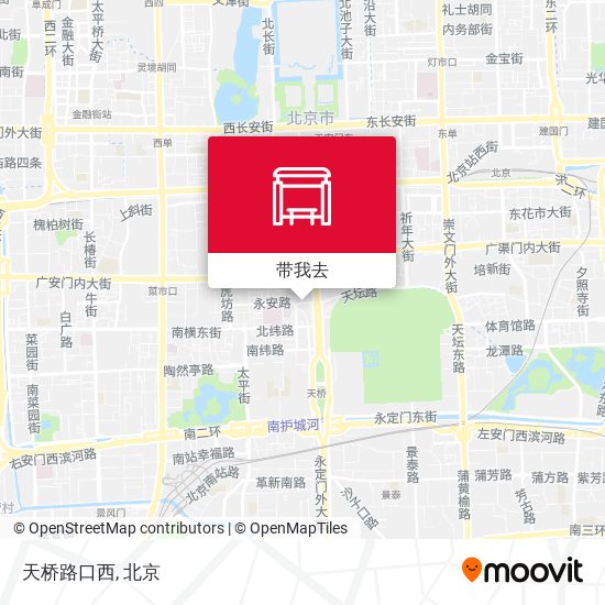天桥路口西地图