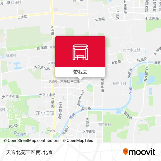 天通北苑三区南地图