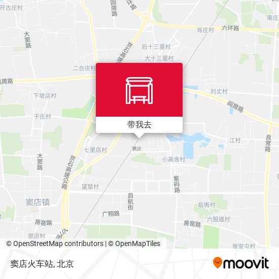 窦店火车站地图