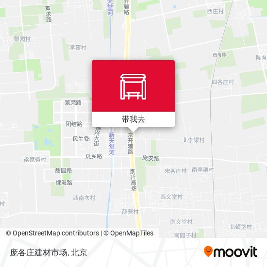 庞各庄建材市场地图