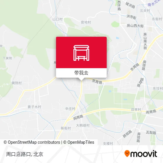 周口店路口地图