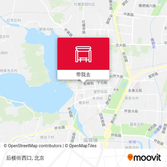 后横街西口地图