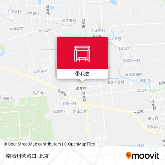 南蒲州营路口地图