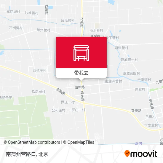南蒲州营路口地图