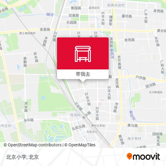 北京小学地图