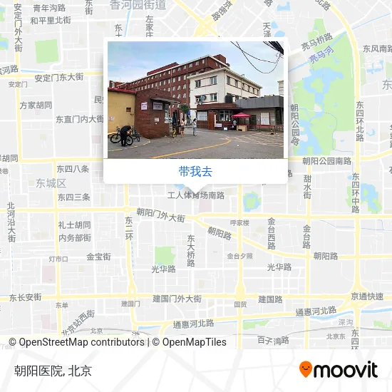 朝阳医院地图
