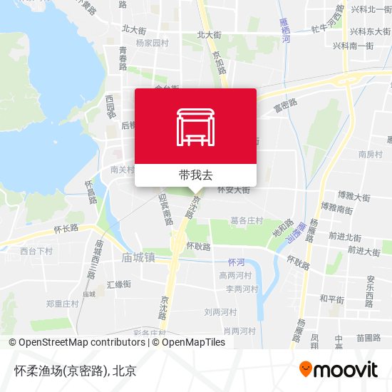 怀柔渔场(京密路)地图