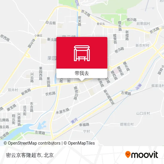密云京客隆超市地图