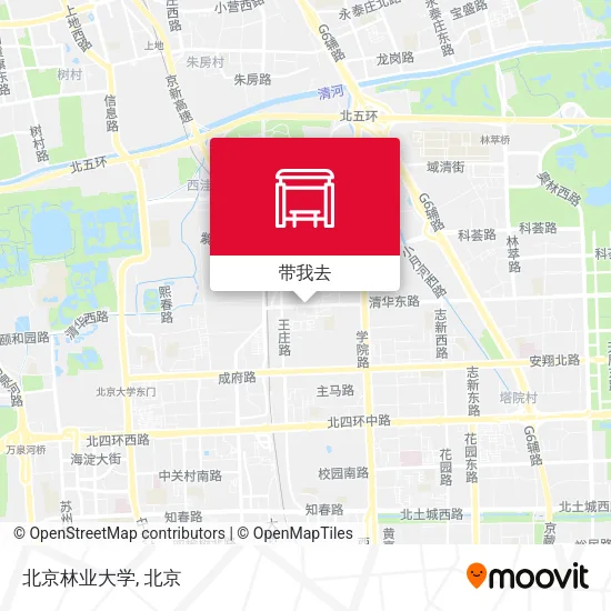 北京林业大学地图