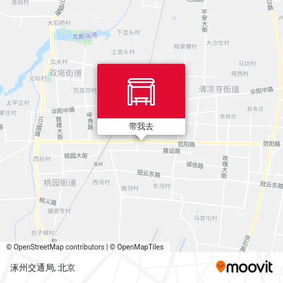 涿州交通局地图