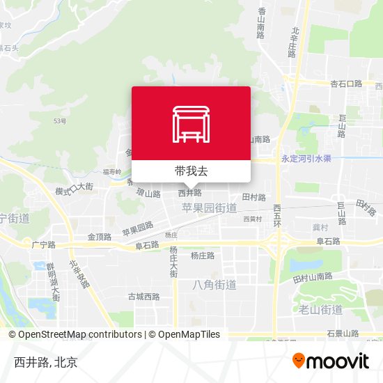 西井路地图