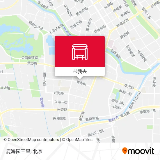 鹿海园三里地图