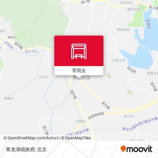 青龙湖镇政府地图