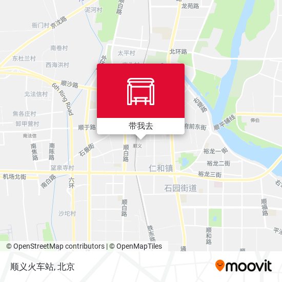 顺义火车站地图