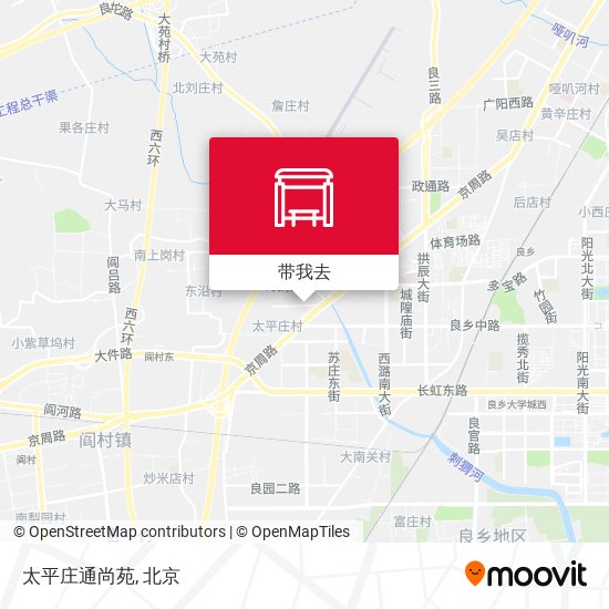 太平庄通尚苑地图