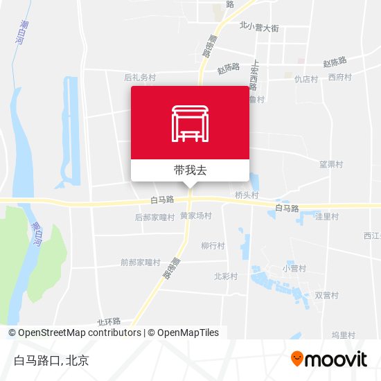 白马路口地图