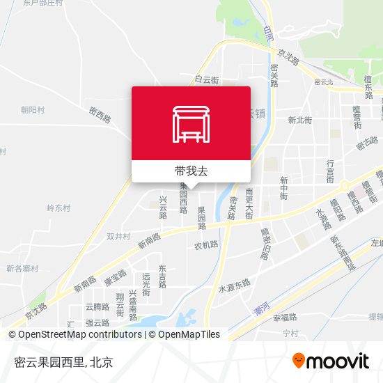 密云果园西里地图