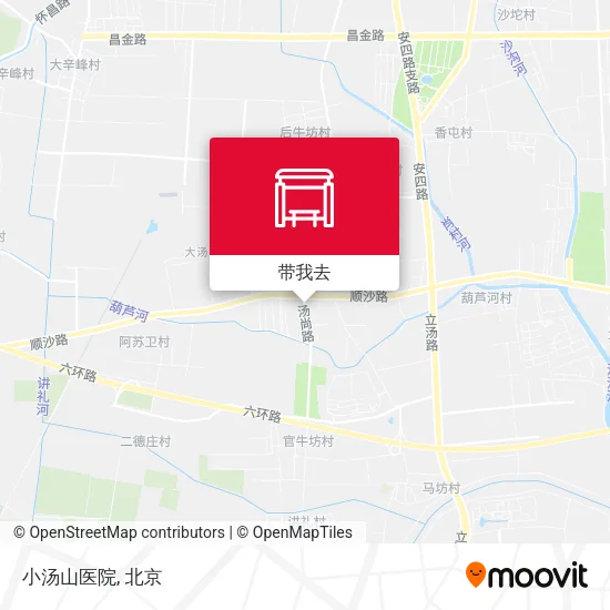 小汤山医院地图