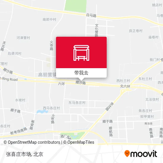 张喜庄市场地图