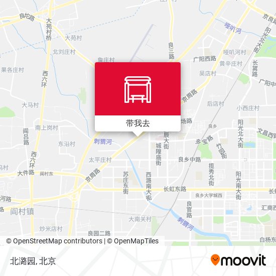 北潞园地图