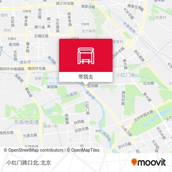 小红门路口北地图