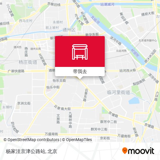 杨家洼京津公路站地图