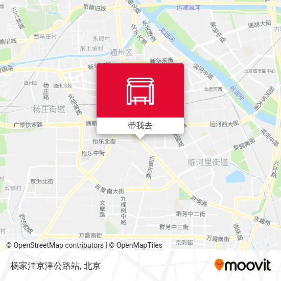 杨家洼京津公路站地图