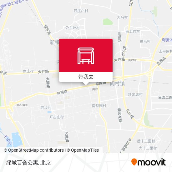 绿城百合公寓地图