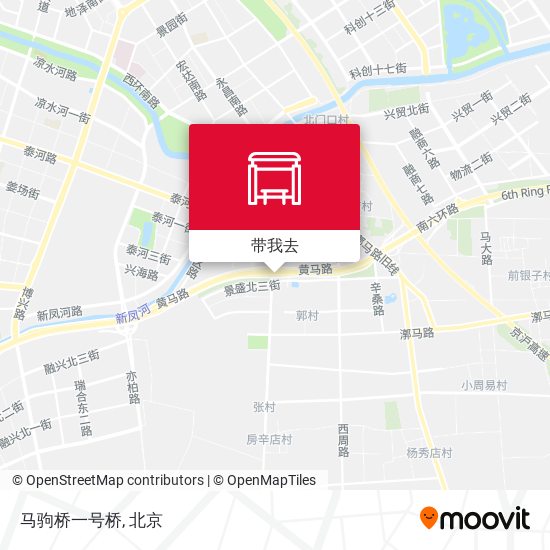 马驹桥一号桥地图