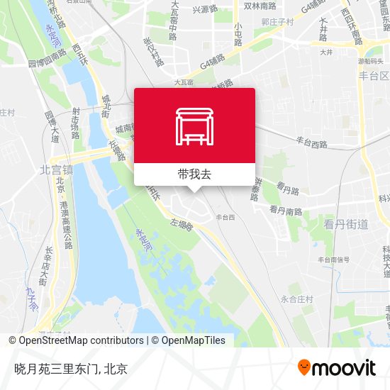 晓月苑三里东门地图