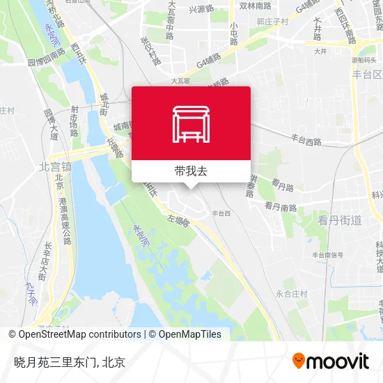 晓月苑三里东门地图