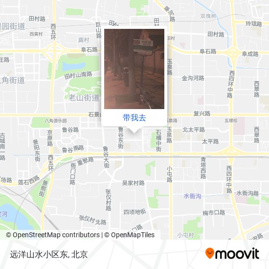 远洋山水小区东地图