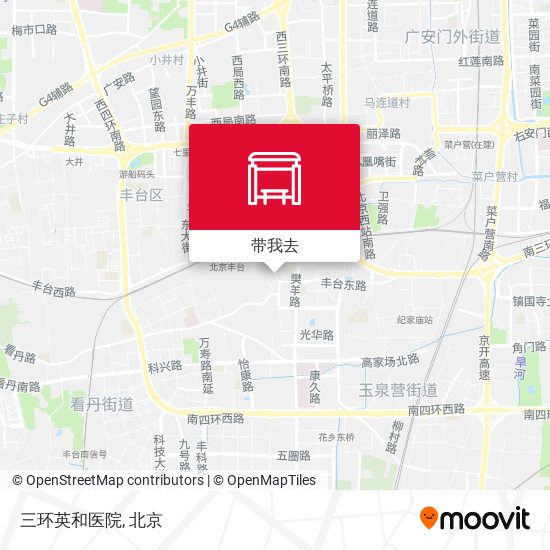 三环英和医院地图