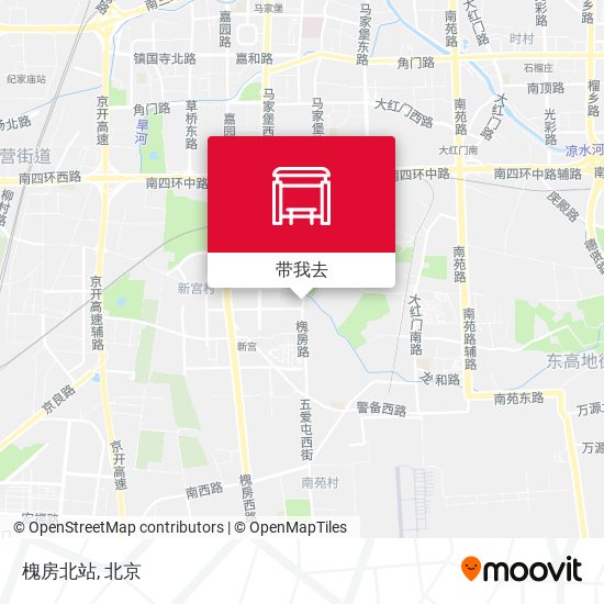 槐房北站地图