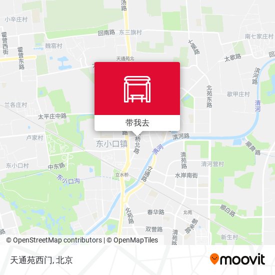 天通苑西门地图