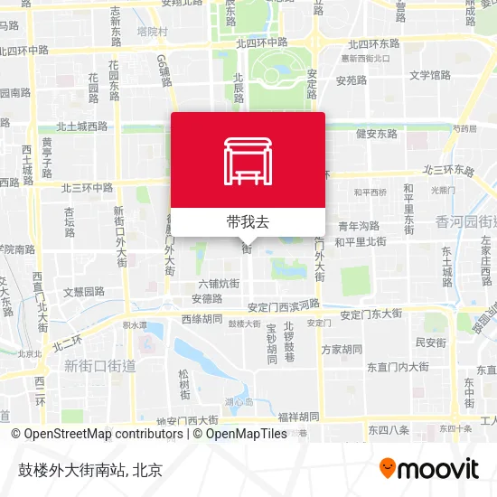 鼓楼外大街南站地图