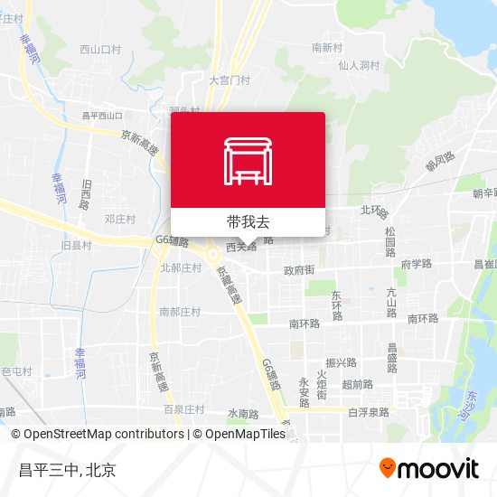 昌平三中地图
