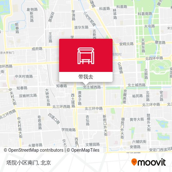 塔院小区南门地图