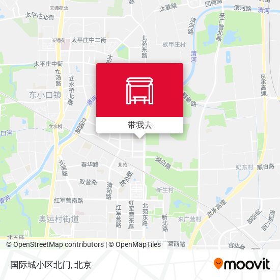 国际城小区北门地图