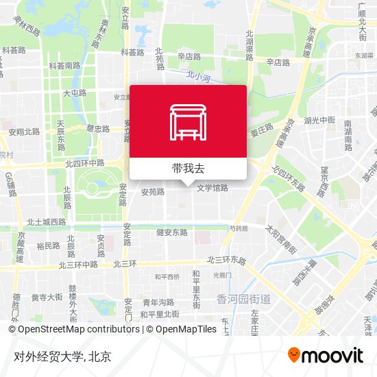 对外经贸大学地图