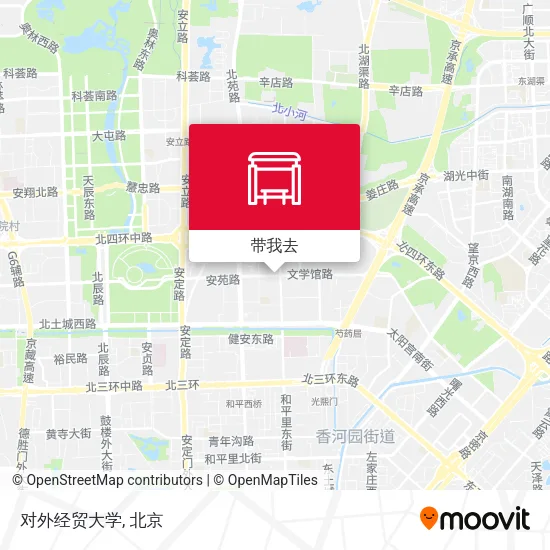 对外经贸大学地图
