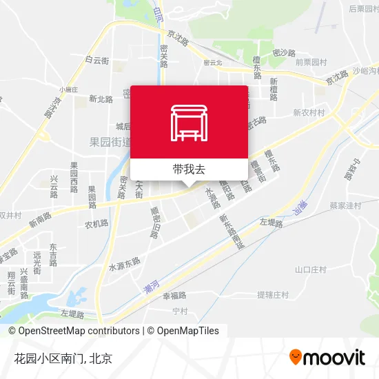 花园小区南门地图