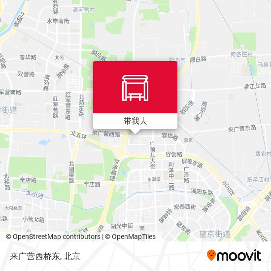 来广营西桥东地图
